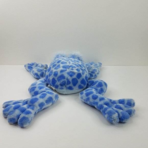 Animal Alley Frog Plush Blue Spotted Toad 12" Toys R Us Stuffed Toy - Picture 4 of 9